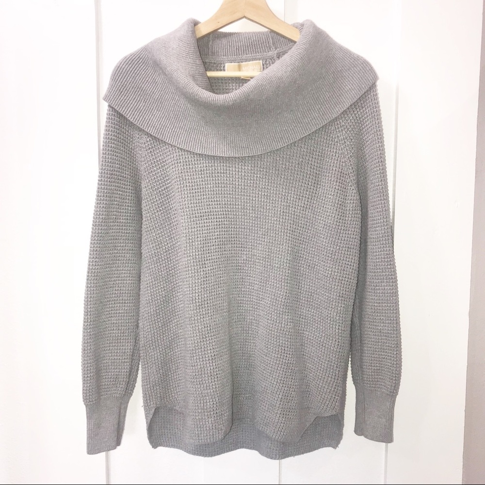 Michael Kors | Gray Knit Cowl Neck Sweater | S